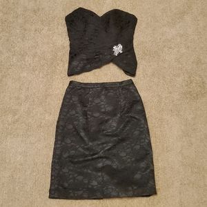 Corset Top & Skirt Set